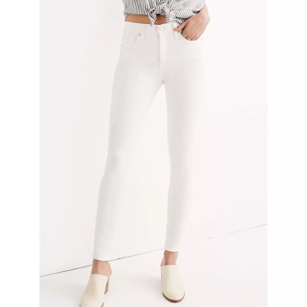 Madewell Women’s White 9’’High Rise Skinny  
Jean Pant Size 30.